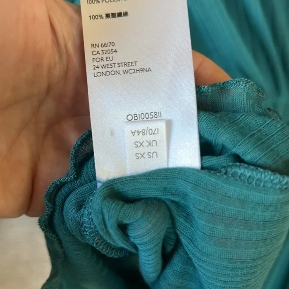 Free People Day Dreaming Top in Teal - Picture 9 of 10